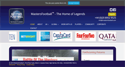 Desktop Screenshot of mastersfootball.com